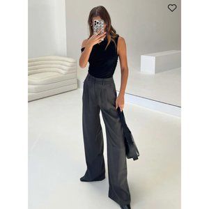 Princess Polly ARCHER PANTS SLATE